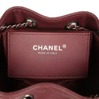 Mini 25 Hobo Bag Burgundy Caviar Aged Ruthenium Hardware