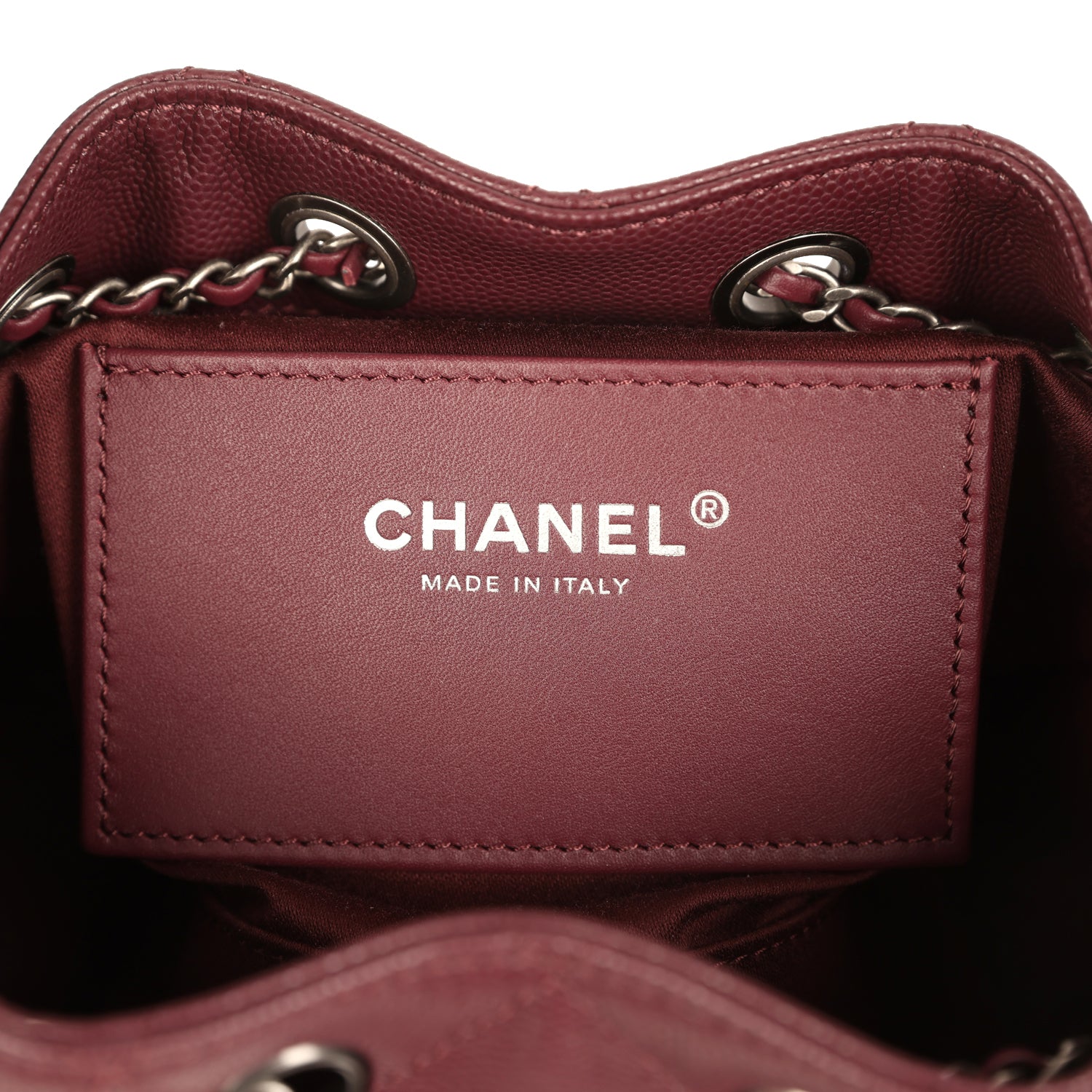 Mini 25 Hobo Bag Burgundy Caviar Aged Ruthenium Hardware