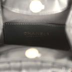 Small Pouch Black Shiny Lambskin Tortoiseshell Hardware