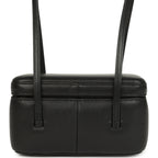 Preppy Coco Long Vanity with Straps Black Shiny Caviar Brushed Gold Hardware