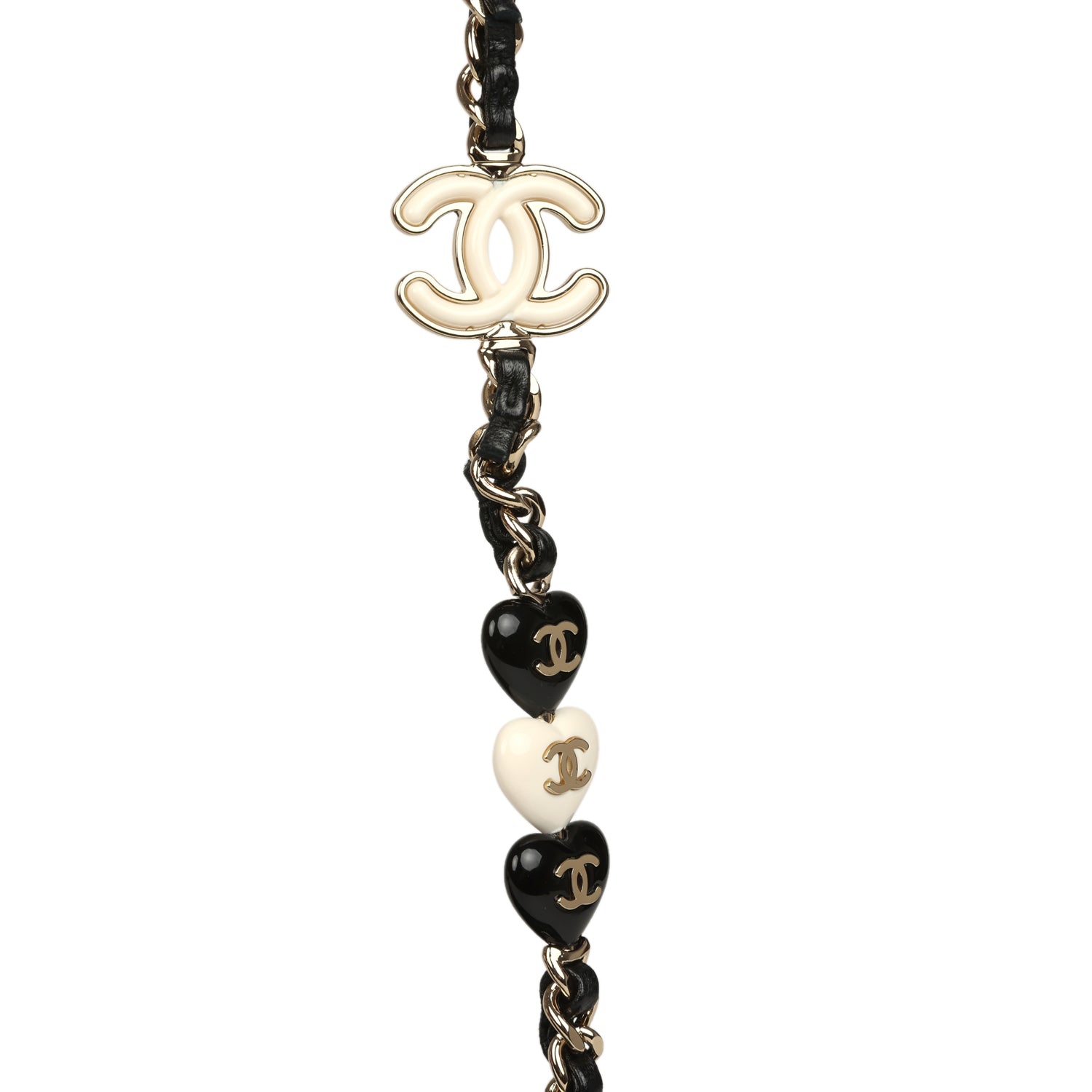 Heart Charms Mini Square Flap Bag Black Lambskin Enamel Light Gold Hardware
