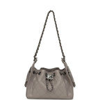 Mini 25 Hobo Bag Dark Grey Caviar Aged Ruthenium Hardware