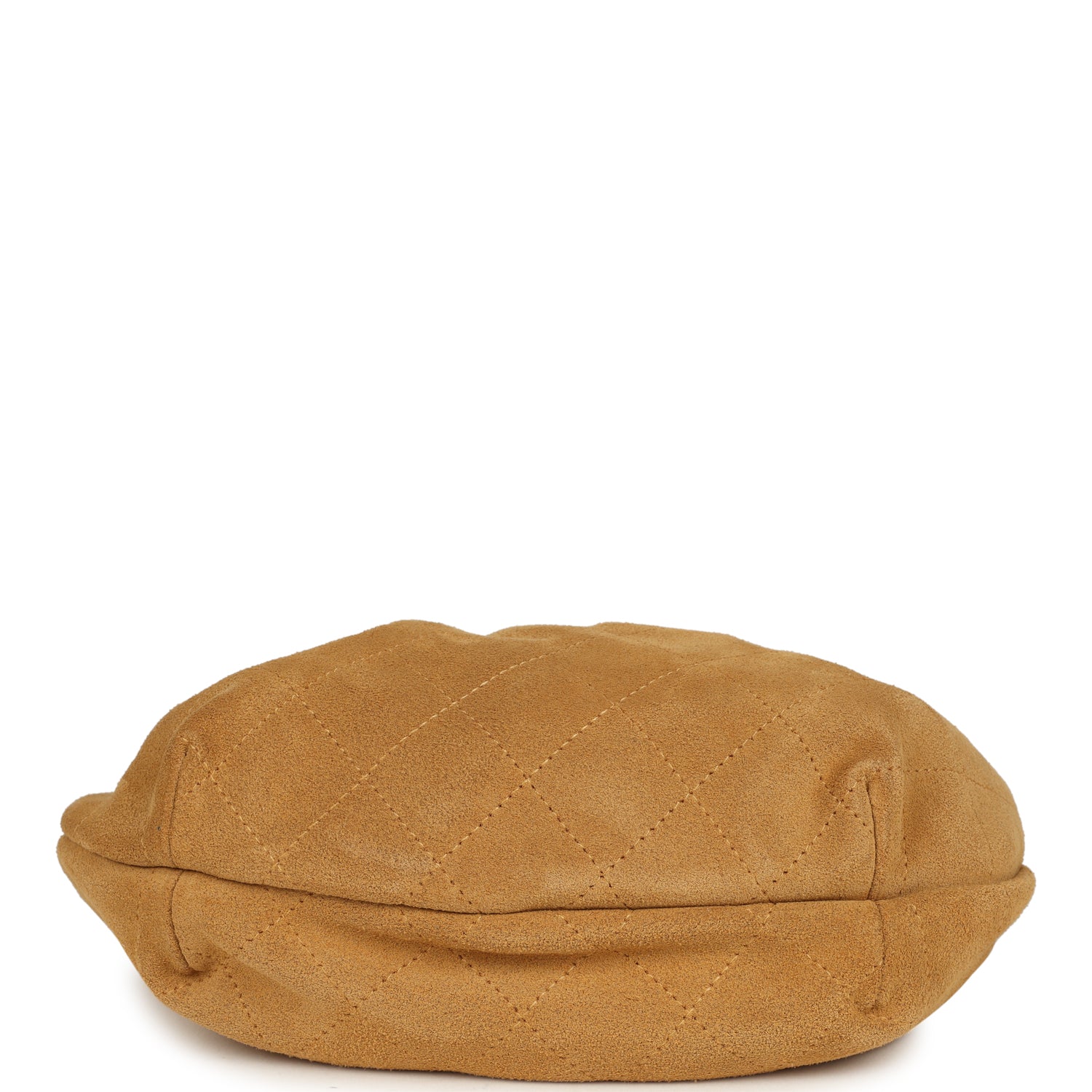 Small Pouch Beige Suede Tortoiseshell Hardware