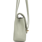 Small Preppy Coco Flap Bag Light Green Shiny Caviar Brushed Gold Hardware