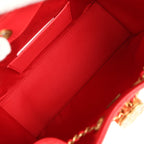 Mini 25 Hobo Bag Dark Red Caviar Antique Gold Hardware