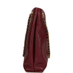 Large "Eyes on You" CC Shopping Bag Burgundy Lambskin Gold Hardware