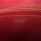 Large "Eyes on You" CC Shopping Bag Burgundy Lambskin Gold Hardware