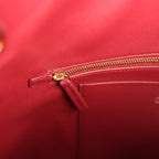 Large "Eyes on You" CC Shopping Bag Burgundy Lambskin Gold Hardware