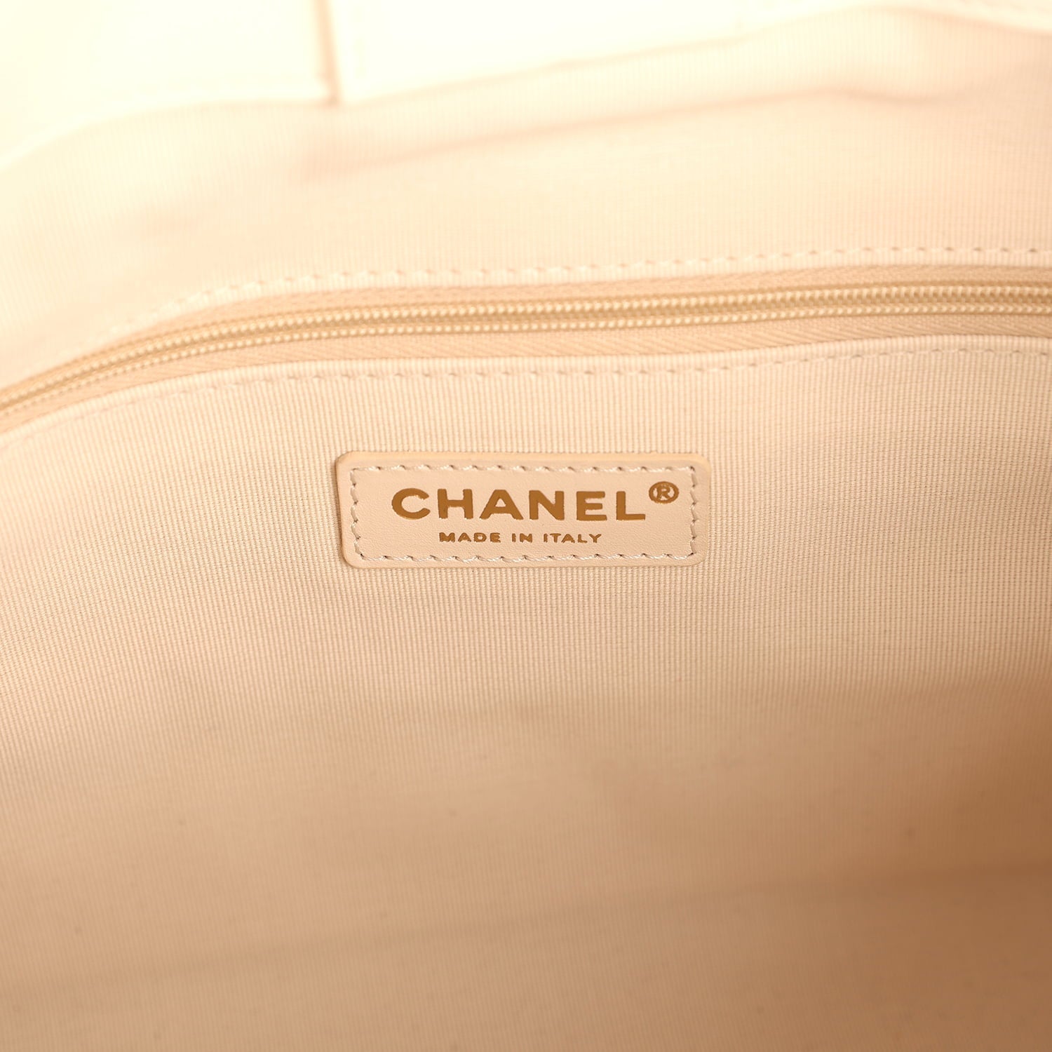 Small Coco Hobo Bag White Calfskin Antique Gold Hardware