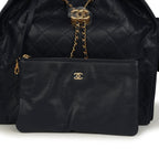 Medium 25 Hobo Bag Dark Navy Caviar Antique Gold Hardware