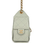 Mini 25 Hobo Bag Light Green Caviar Antique Gold Hardware