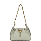 Mini 25 Hobo Bag Light Green Caviar Antique Gold Hardware