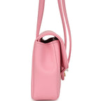 Mini Preppy Coco Clutch with Straps Pink Shiny Caviar Brushed Gold Hardware