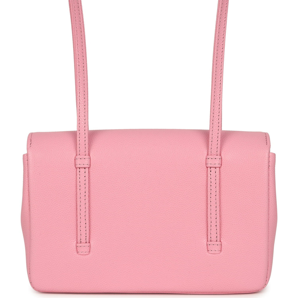 Mini Preppy Coco Clutch with Straps Pink Shiny Caviar Brushed Gold Hardware