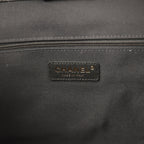 Small Coco Base Hobo Bag Brown Suede and Black Shiny Lambskin Brushed Gold Hardware