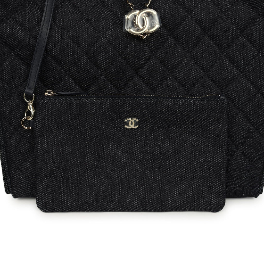 Medium 25 Hobo Bag Dark Denim Light Gold Hardware