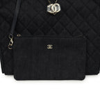 Medium 25 Hobo Bag Dark Denim Light Gold Hardware