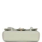 Mini Preppy Coco Clutch with Straps Light Green Shiny Caviar Brushed Gold Hardware