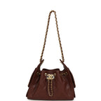 Mini 25 Hobo Bag Brown Caviar Antique Gold Hardware