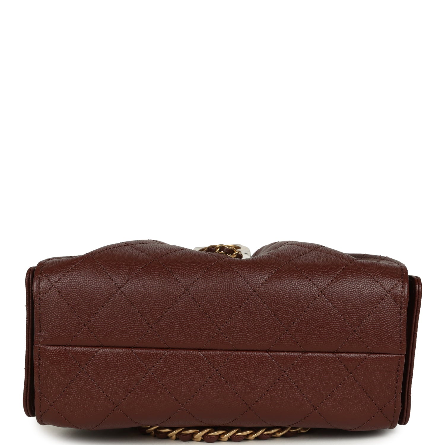 Mini 25 Hobo Bag Brown Caviar Antique Gold Hardware