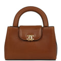 Small Kelly Shopper Camel Caviar Gold Hardware
