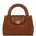 Small Kelly Shopper Camel Caviar Gold Hardware