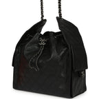 Medium 25 Hobo Bag Black Caviar Aged Ruthenium Hardware