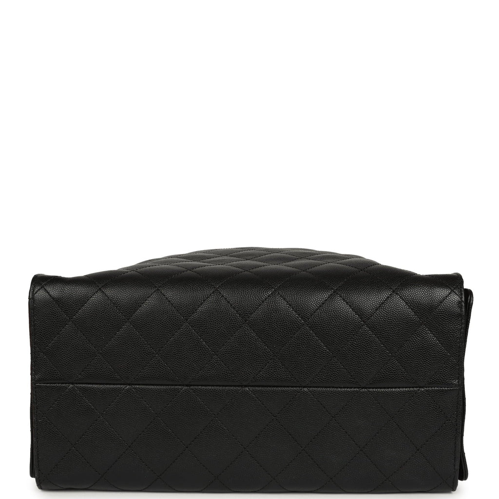 Medium 25 Hobo Bag Black Caviar Aged Ruthenium Hardware