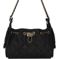 Mini 25 Hobo Bag Dark Blue Denim Light Gold Hardware