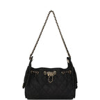 Mini 25 Hobo Bag Dark Blue Denim Light Gold Hardware