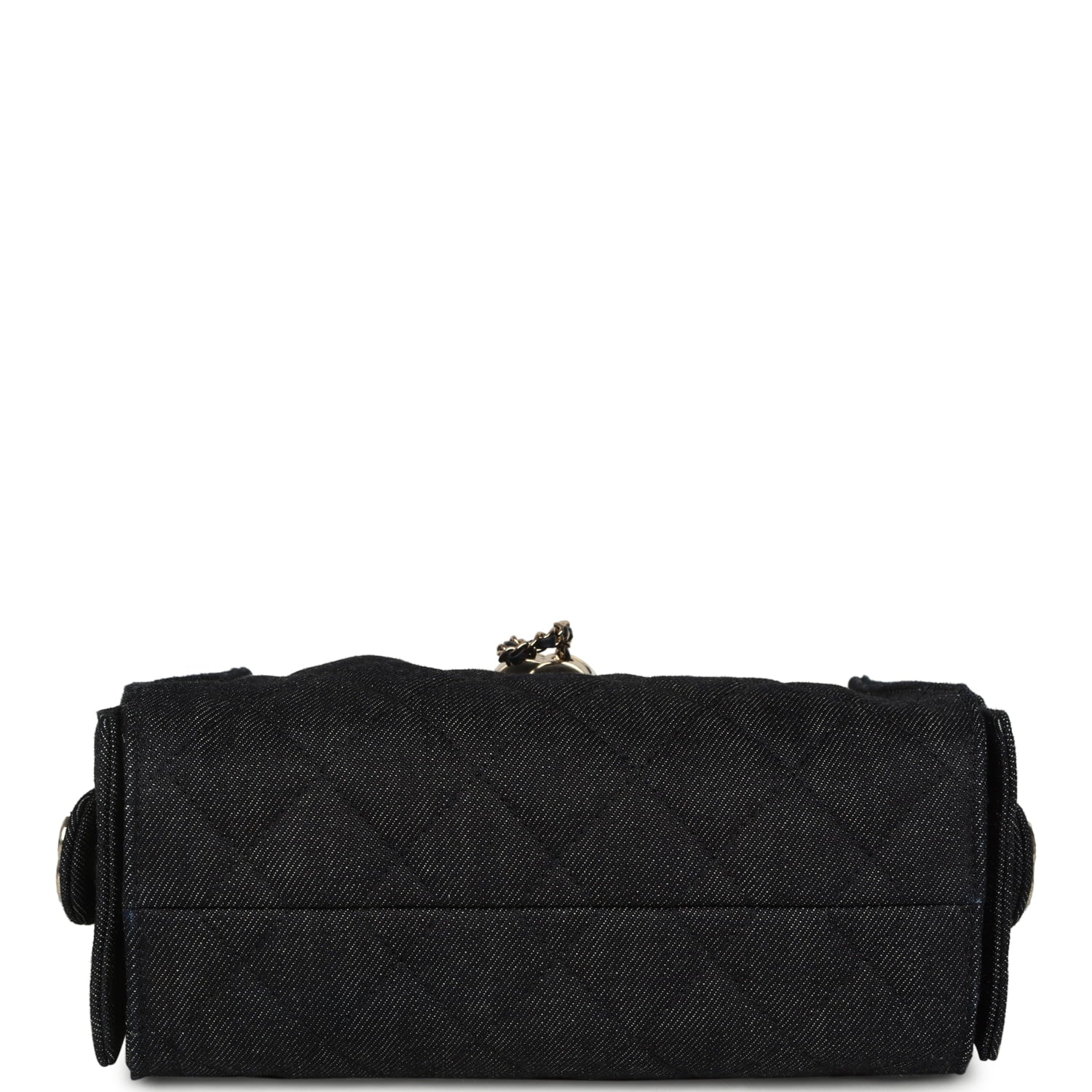 Mini 25 Hobo Bag Dark Blue Denim Light Gold Hardware