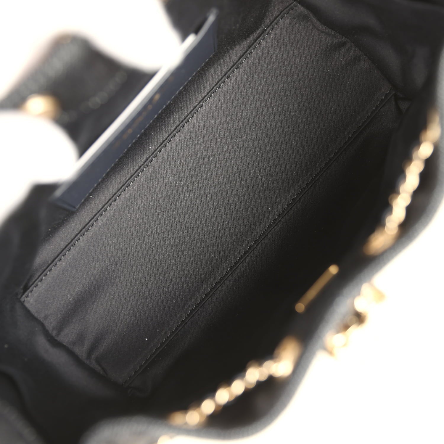 Mini 25 Hobo Bag Dark Blue Denim Light Gold Hardware