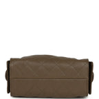 Mini 25 Hobo Bag Dark Khaki Caviar Antique Gold Hardware