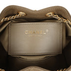 Mini 25 Hobo Bag Dark Khaki Caviar Antique Gold Hardware