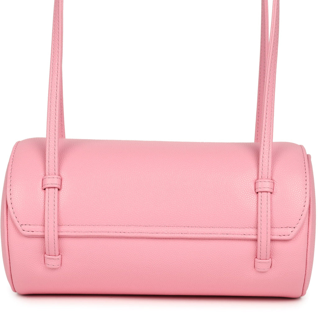 Preppy Coco Bowling Bag Pink Shiny Caviar Brushed Gold Hardware