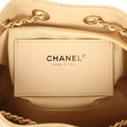 Mini 25 Hobo Bag Light Beige Caviar Antique Gold Hardware