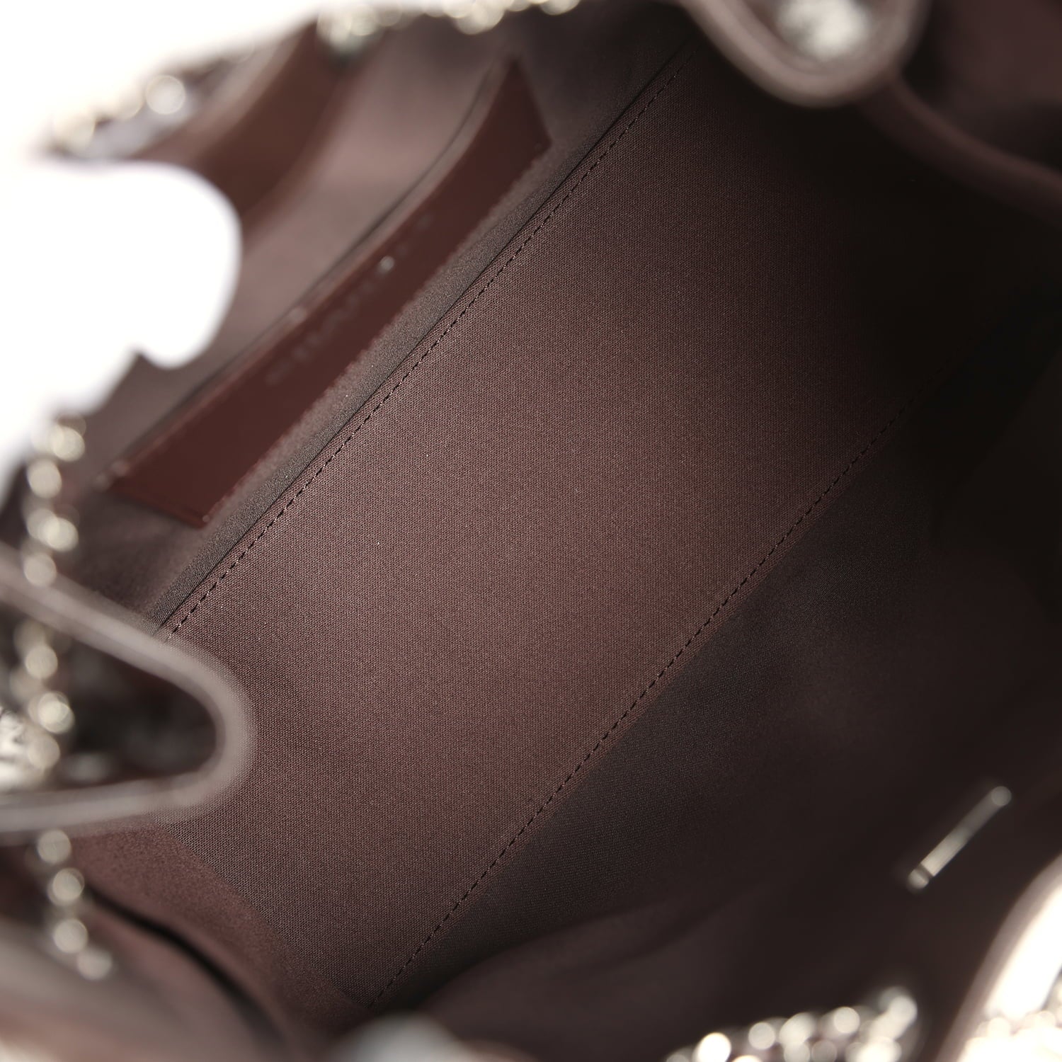 Small 25 Hobo Bag Dark Brown Shiny Aged Calfskin Silver Hardware