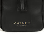 Large "Perfect Bowling" Bag Black Calfskin Gold Hardware