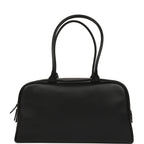 Large "Perfect Bowling" Bag Black Calfskin Gold Hardware