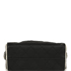 Mini 25 Hobo Bag Black and White Calfskin Light Gold Hardware