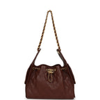 Small 25 Hobo Bag Brown Caviar Antique Gold Hardware