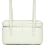 Preppy Coco Long Vanity with Straps Light Blue Shiny Caviar Brushed Gold Hardware