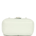 Preppy Coco Long Vanity with Straps Light Blue Shiny Caviar Brushed Gold Hardware