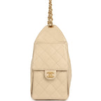 Small 25 Hobo Bag Beige Caviar Antique Gold Hardware