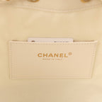 Small 25 Hobo Bag White Raffia and Black Calfskin Antique Gold Hardware