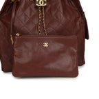 Medium 25 Hobo Bag Brown Caviar Antique Gold Hardware