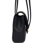 Mini Preppy Coco Clutch with Straps Navy Blue Shiny Caviar Brushed Gold Hardware