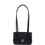 Mini Preppy Coco Clutch with Straps Navy Blue Shiny Caviar Brushed Gold Hardware