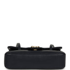 Mini Preppy Coco Clutch with Straps Navy Blue Shiny Caviar Brushed Gold Hardware