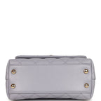 Micro Coco Top Handle Flap Light Purple Shiny Caviar Light Gold Hardware